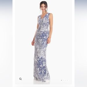 NWOT JS Collections Maddison Column Gown